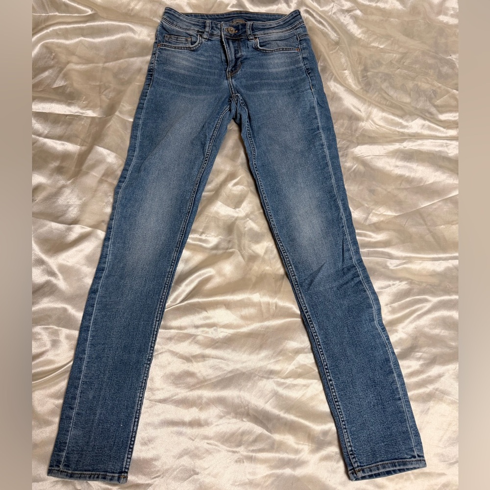 Blue High Rise Skinny Jeans